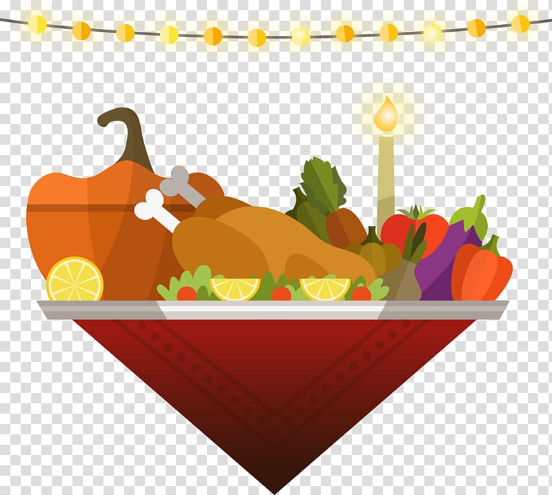 Turkey Thanksgiving dinner, Thanksgiving turkey and lighting transparent background PNG clipart