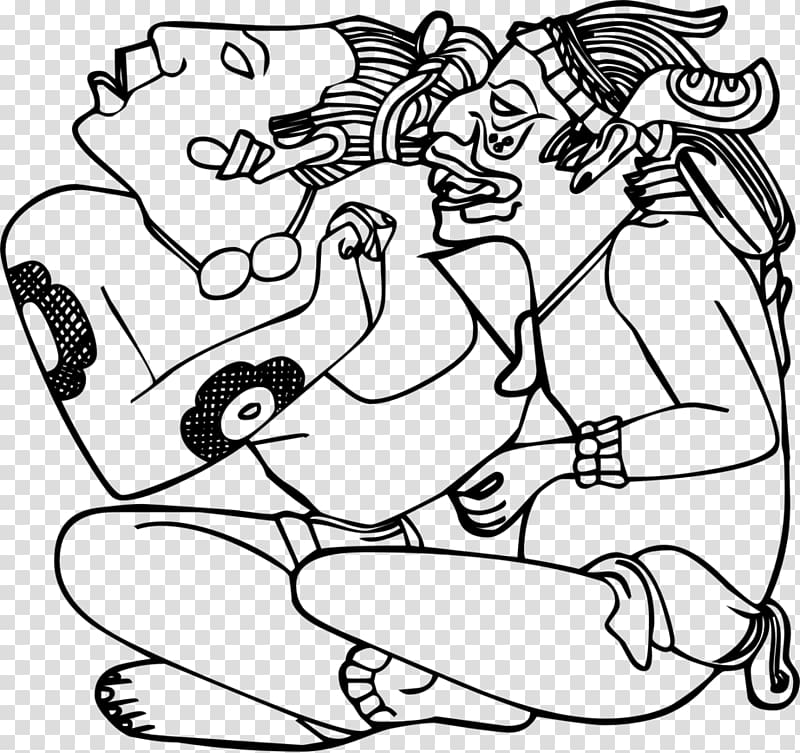 Maya civilization Mesoamerica Maya peoples Drawing Maya religion, flattening of ancient characters transparent background PNG clipart