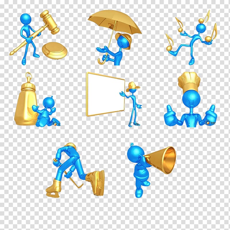 3D computer graphics , 3d blue villain transparent background PNG clipart