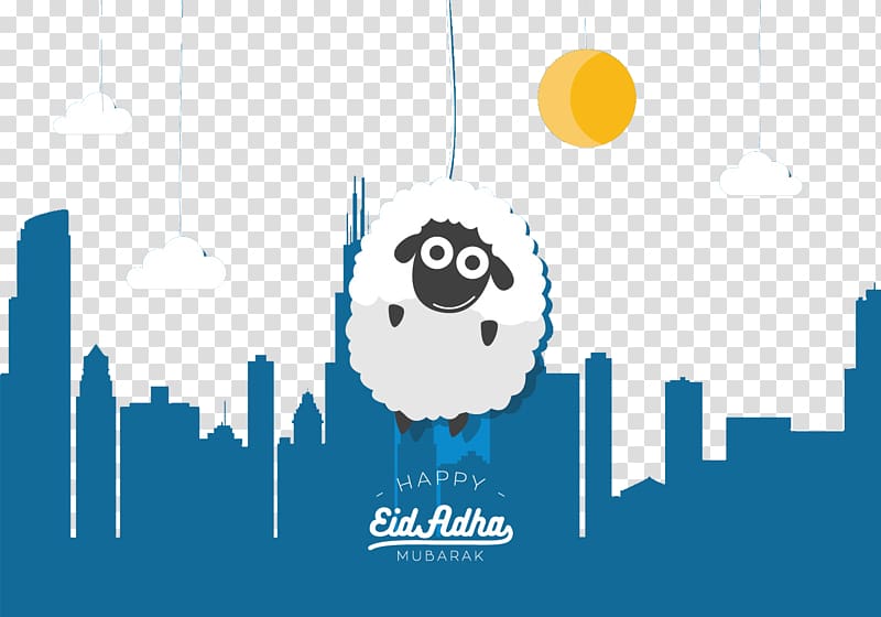 Eid Adha sheep, Chicago Skyline Silhouette, Shaun the Sheep transparent background PNG clipart