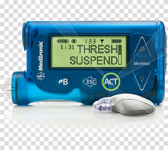 Insulin pump Medtronic Diabetes mellitus Blood Glucose Meters Medicine, Insulin Pump transparent background PNG clipart