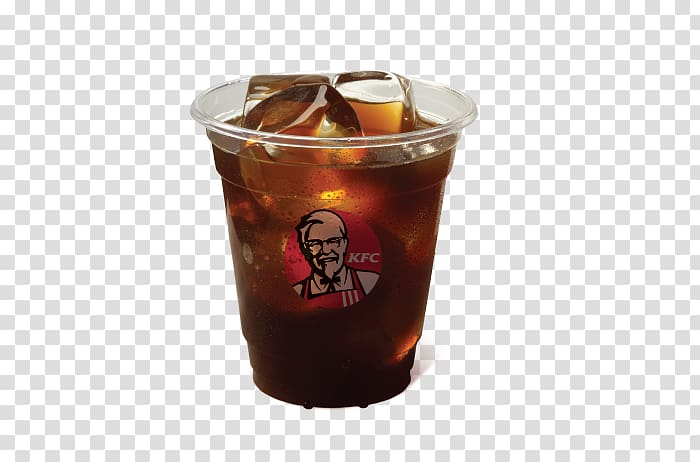 Caffè Americano KFC Coffee Fizzy Drinks Latte, kfc finger lickin good transparent background PNG clipart