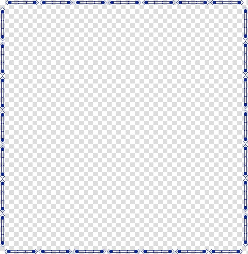 Cartoon, Dark blue wave point line border transparent background PNG clipart