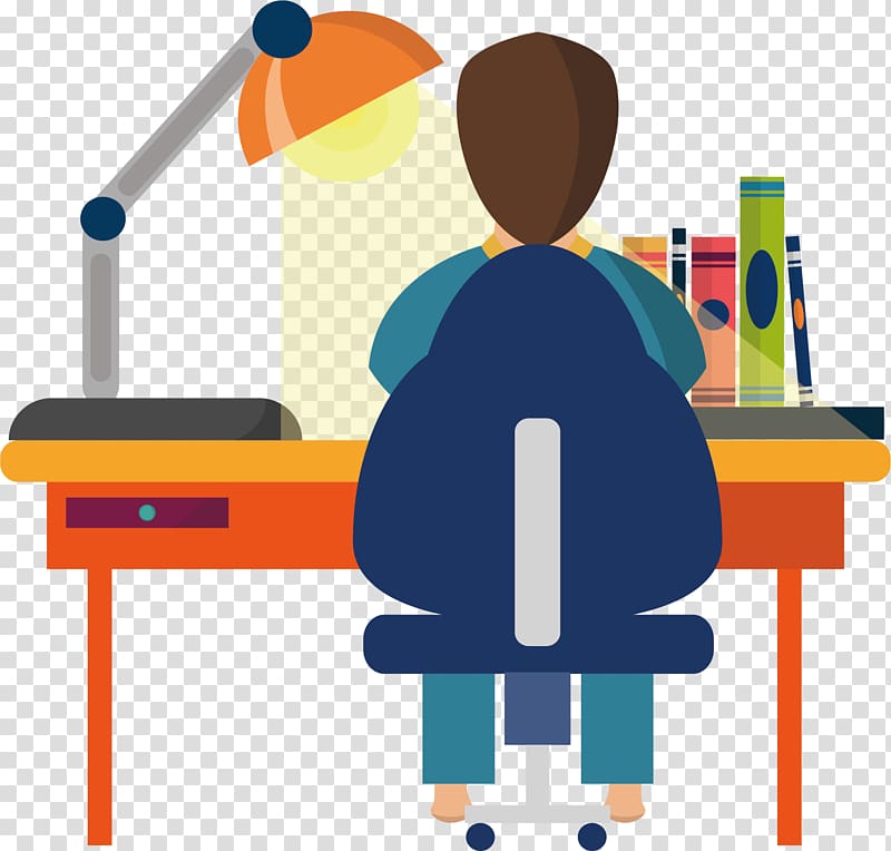 Student Education Teacher Learning Job, Work desk at night transparent background PNG clipart