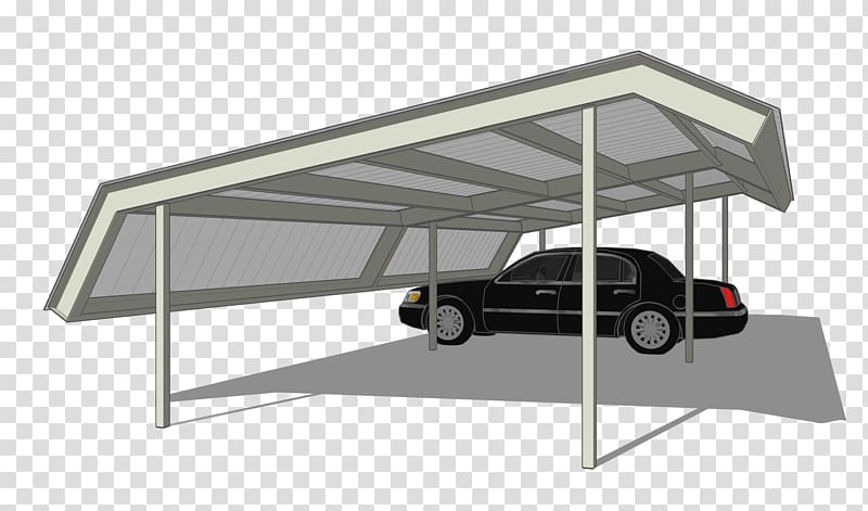 Carport Building Garage Flat roof House, steel transparent background PNG clipart