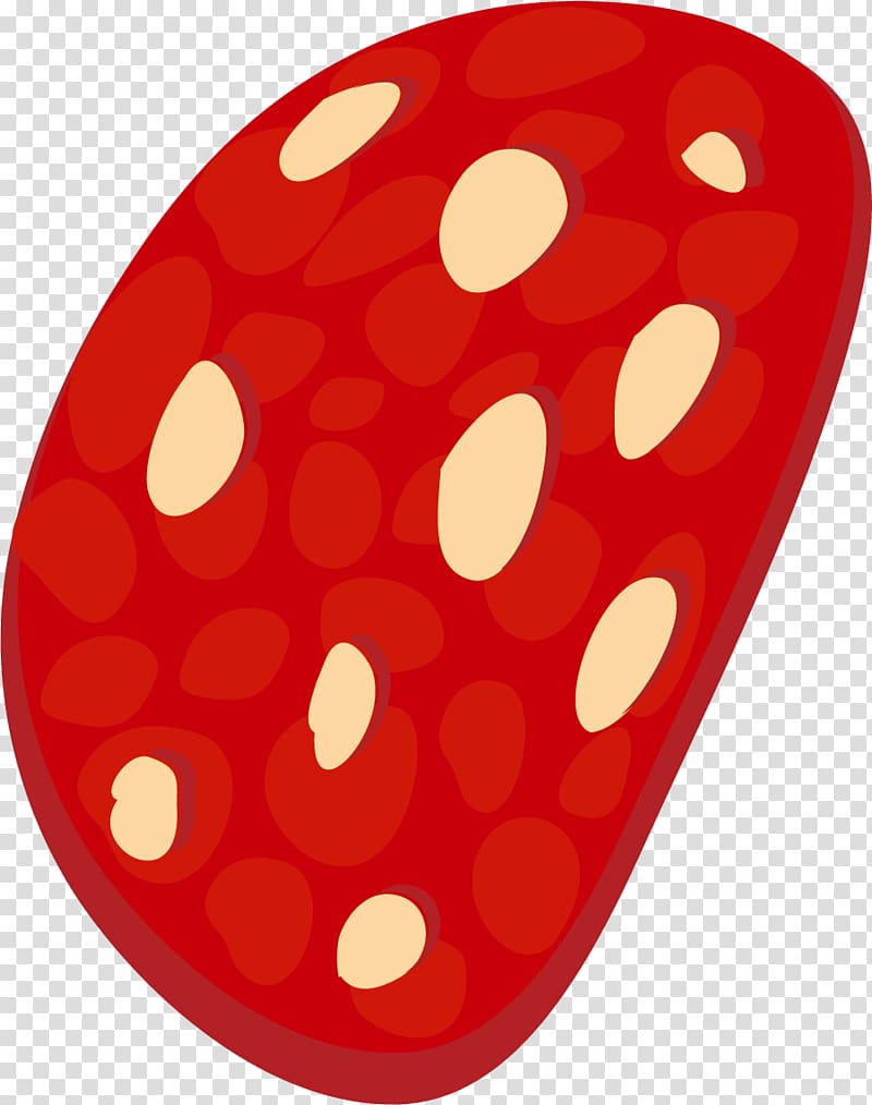 Sausage Ham, Hand painted red ham transparent background PNG clipart