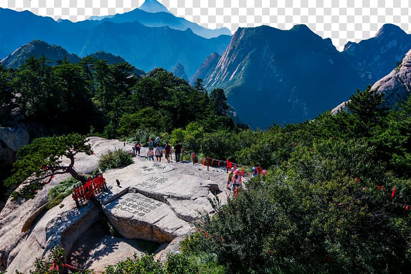 Mount Hua Cinq montagnes sacrxe9es Tourism Landscape, Mountain Scenery graph transparent background PNG clipart