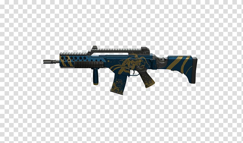 Airsoft Weapon Rifle Machine gun, golden week transparent background PNG clipart