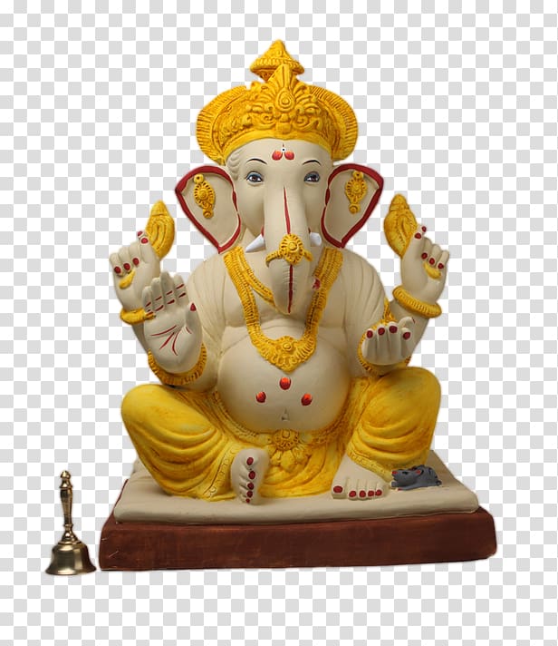 Ganesha statue, Karpaka Vinayakar Temple Ganesha Modak Ganesh Chaturthi, ganesha transparent background PNG clipart