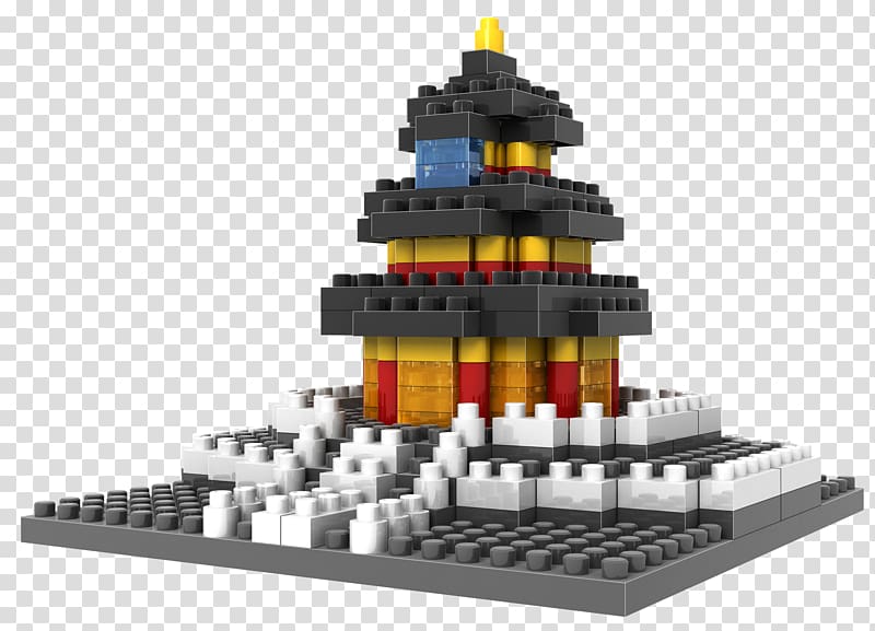 Toy block Building Nanoblock Ostankino Tower, lego blocks transparent background PNG clipart