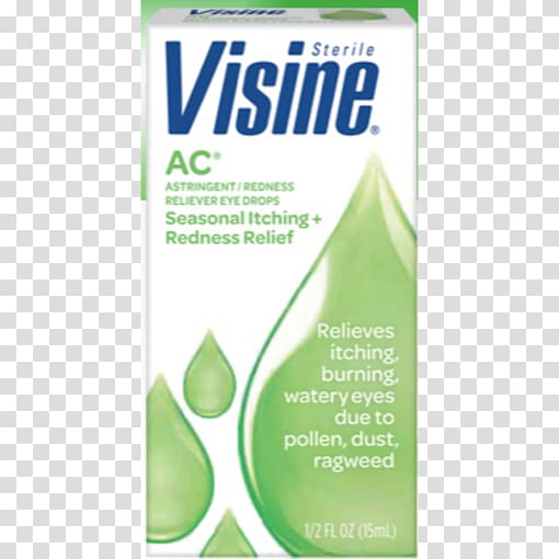 Visine-A Eye Allergy Relief Eye Drops & Lubricants Visine Tears Dry Eye Relief, Eye transparent background PNG clipart