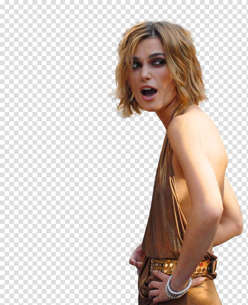 Keira Knightley Supermodel Pin-up girl Blond, Keira Knightley transparent background PNG clipart