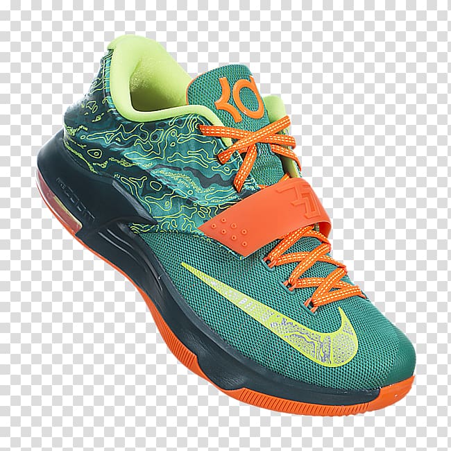 Sports shoes Hiking boot Basketball shoe, signature orange kd shoes transparent background PNG clipart