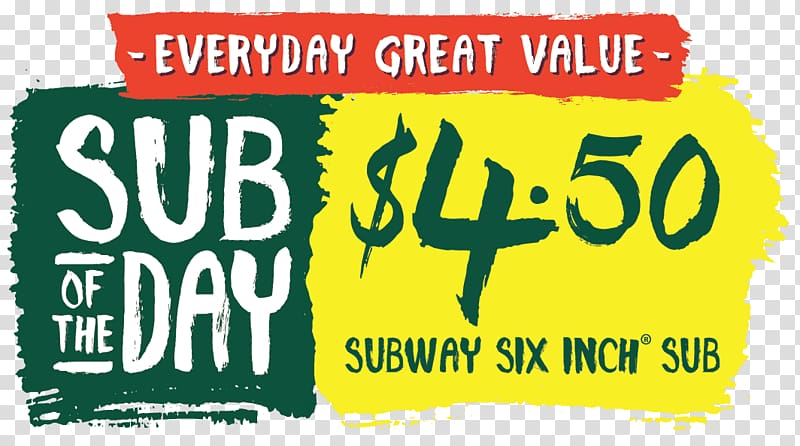 Fast food Subway $5 footlong promotion Submarine sandwich Restaurant, vegetable transparent background PNG clipart