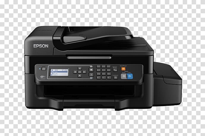Multi-function printer Inkjet printing Epson EcoTank ET-4500, tinta de impresora transparent background PNG clipart