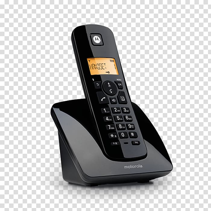 Cordless telephone Digital Enhanced Cordless Telecommunications Home & Business Phones Wireless Phone Motorola C1001, others transparent background PNG clipart
