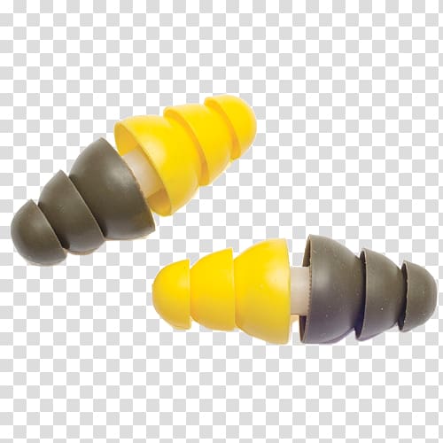 Yellow Sound Black Earplug, Ear Plug transparent background PNG clipart