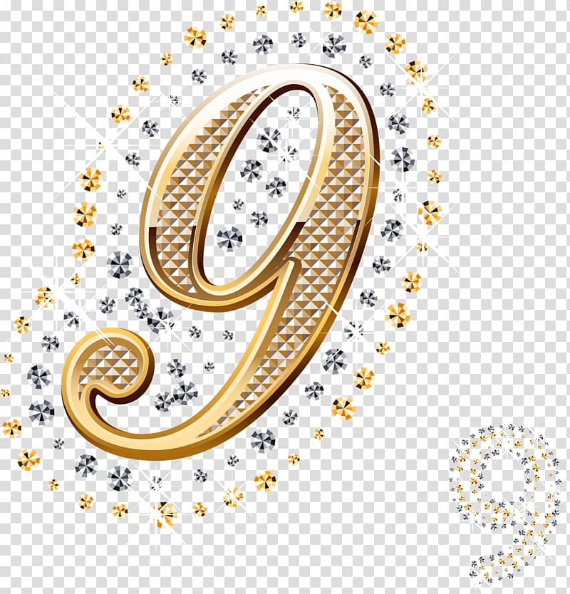 Letter Alphabet Desktop , Gold Number transparent background PNG clipart
