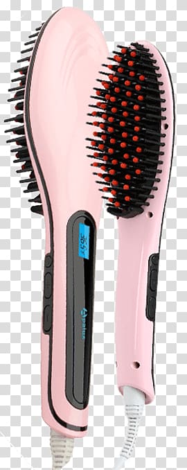 Hair iron Comb Hair straightening Brush, hair transparent background PNG clipart