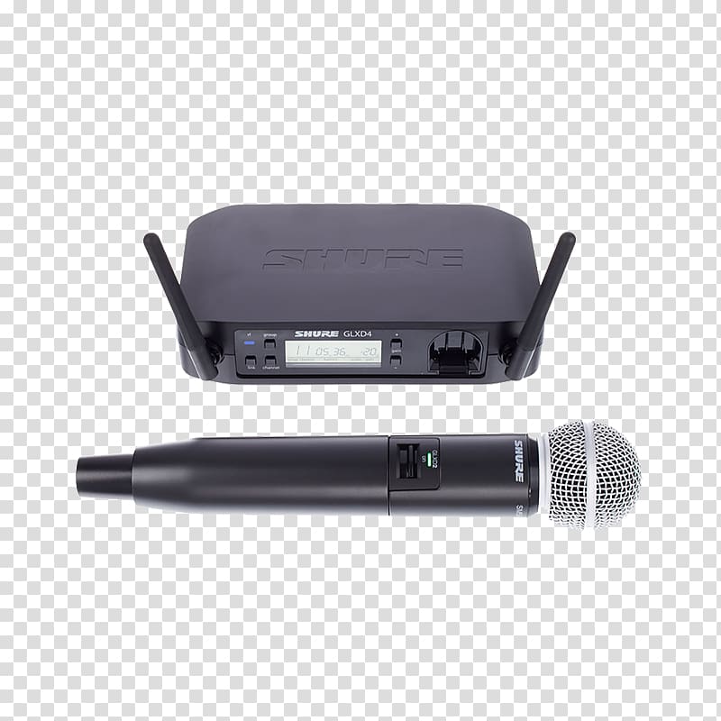 Shure SM58 Microphone Shure SM57 Shure Beta 58A Wireless, Shure SM58 transparent background PNG clipart