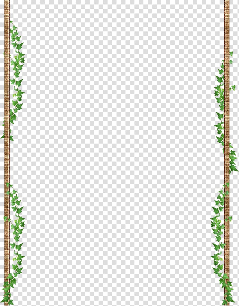 two brown pillars with vines illustration, Leaf, Leaves Border transparent background PNG clipart