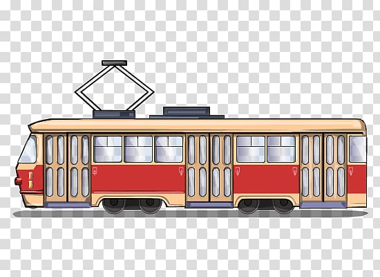 Tram transparent background PNG clipart