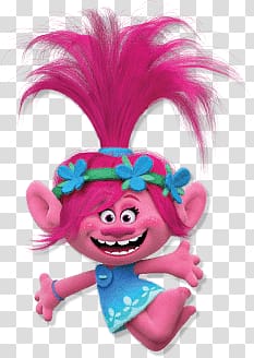 Trolls Princess Popey illustration, Poppy Jump transparent background PNG clipart