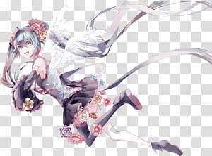 Anime Hatsune Miku Desktop Illustration, Anime transparent background PNG clipart thumbnail