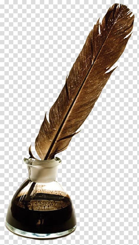 Paper Quill Inkwell , Ink or pen transparent background PNG clipart