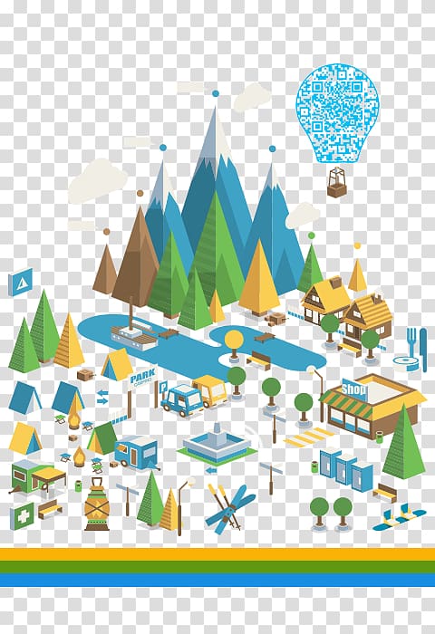 Camping , Flat City free transparent background PNG clipart