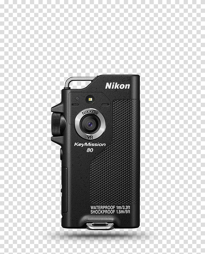 Nikon KeyMission 360 Action camera Nikon KeyMission 80 Digital Cameras, Camera transparent background PNG clipart