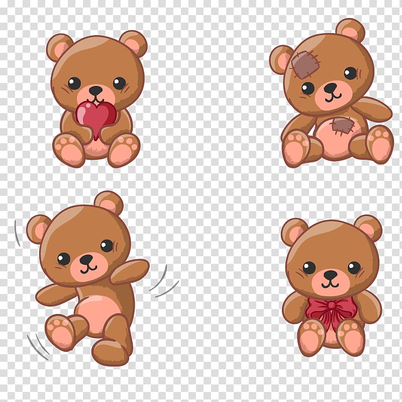 Teddy bear Animation, cute teddy bear transparent background PNG clipart