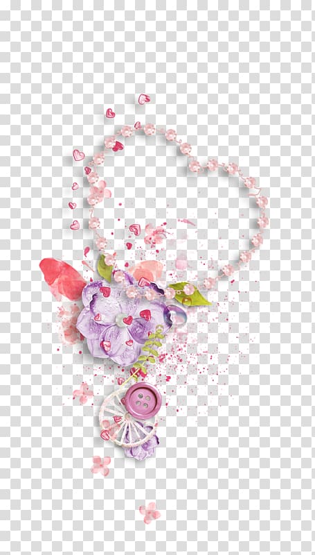 Petal Flower Floral design Necklace Body Jewellery, flower transparent background PNG clipart