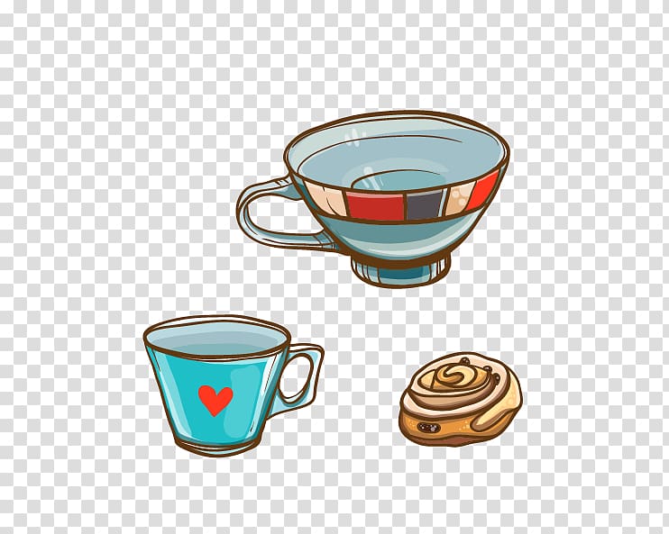 Teapot Chawan, three-dimensional heart-shaped cup transparent background PNG clipart