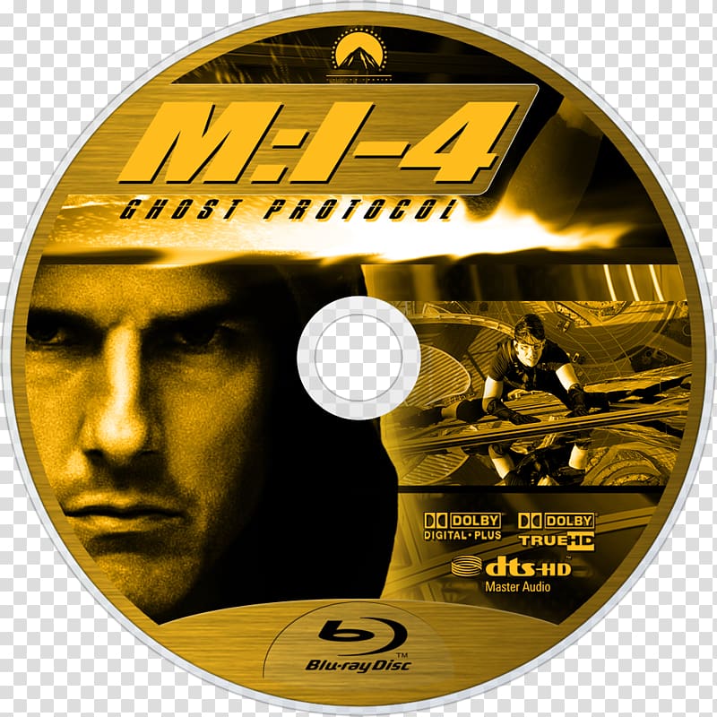 Tom Cruise Mission: Impossible – Ghost Protocol Blu-ray disc Compact disc, tom cruise transparent background PNG clipart