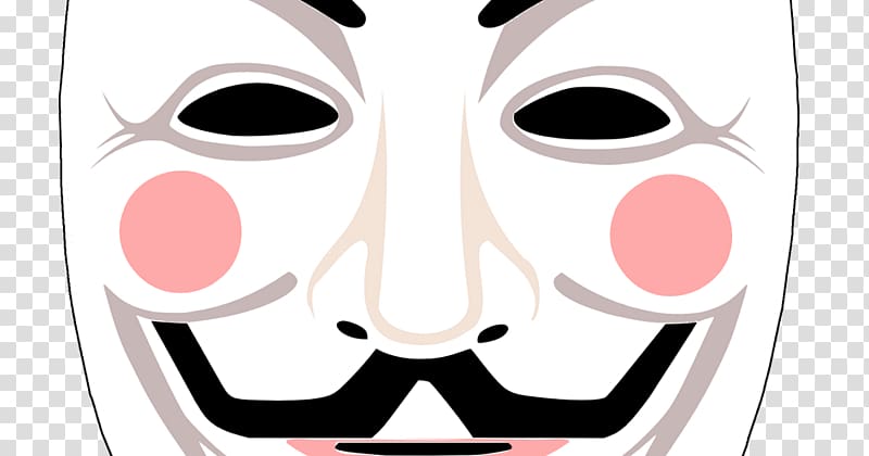 Gunpowder Plot Guy Fawkes mask Anonymous V, mask transparent background PNG clipart
