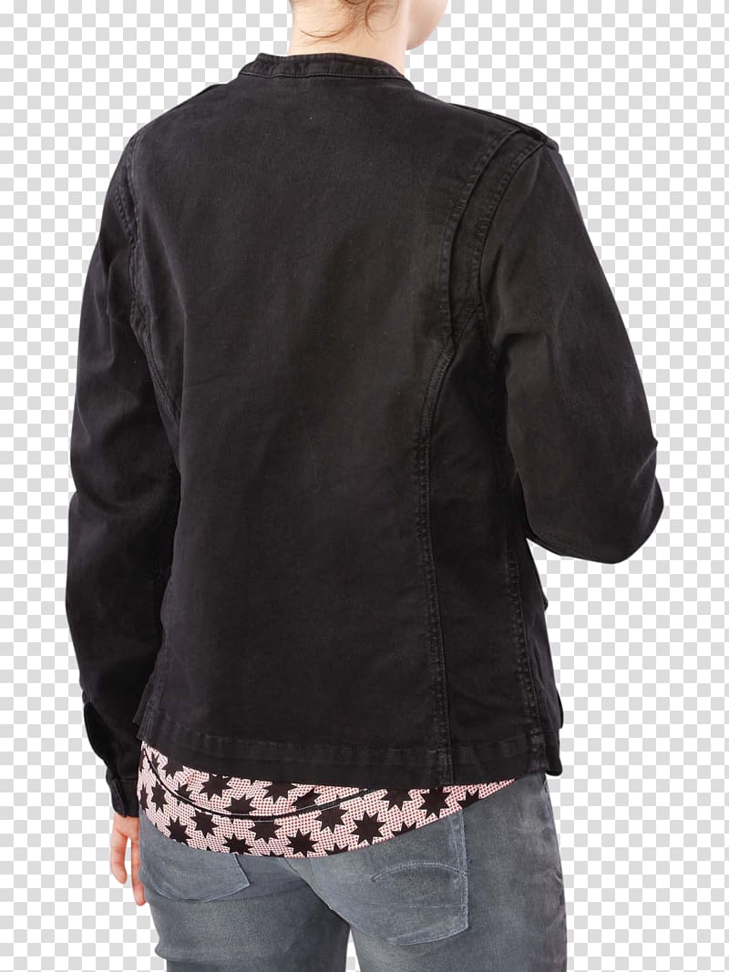 Hoodie Jacket Clothing Sleeve Thrasher, military jacket black denim transparent background PNG clipart