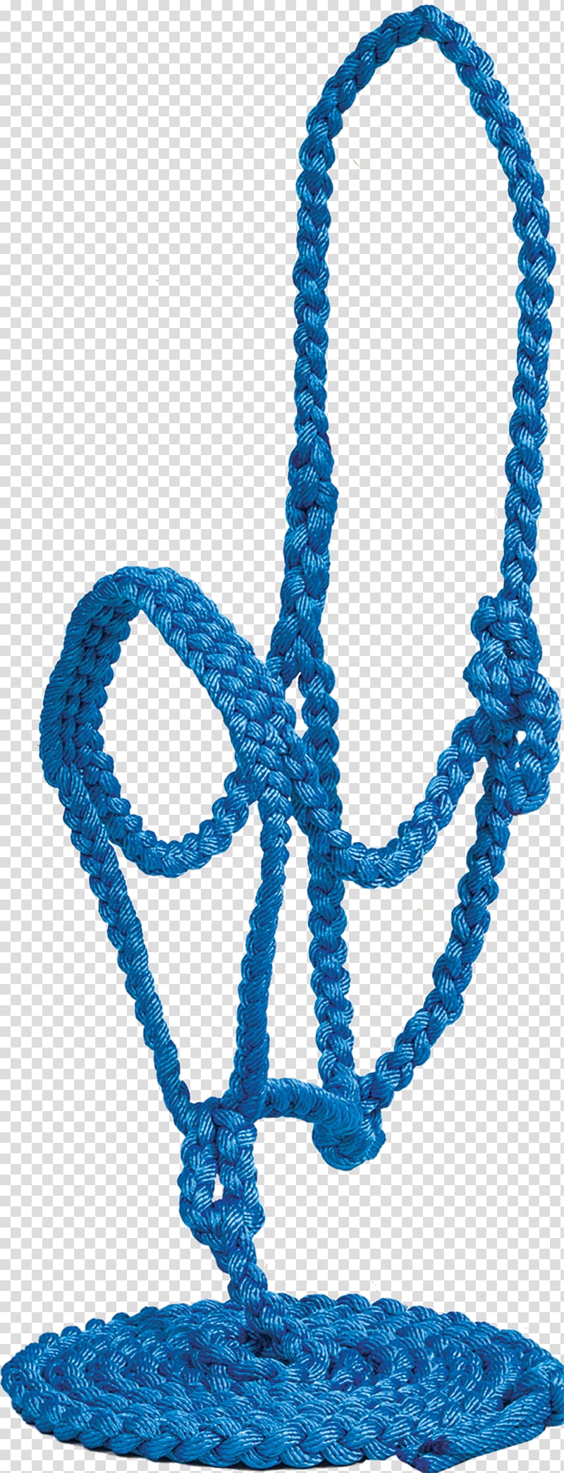 Halter Cobalt blue Noseband Horse Tack Rope, rope transparent background PNG clipart