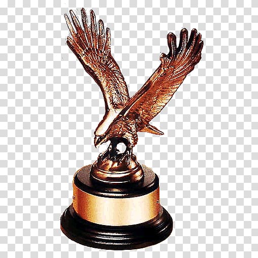 Trophy Award Eagle Bronze Commemorative plaque, Trophy transparent background PNG clipart