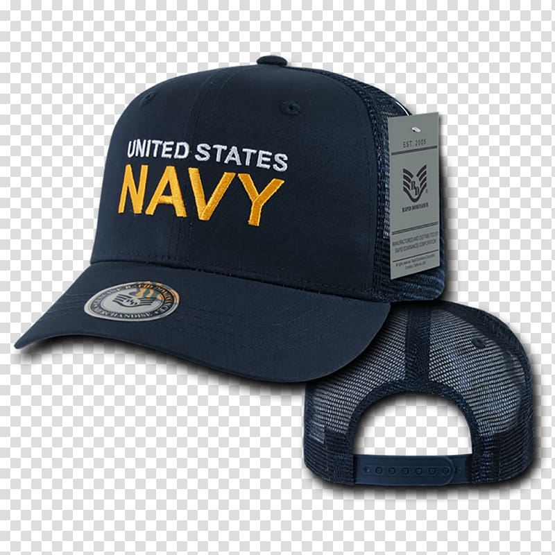 Baseball cap Product design Brand, navy military caps transparent background PNG clipart