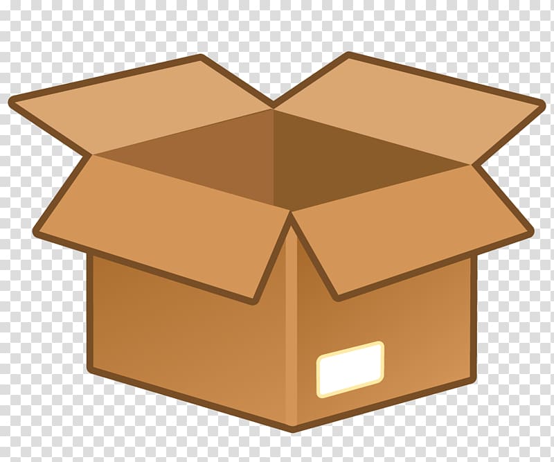 brown box illustration, Cardboard box Icon, Cardboard box transparent background PNG clipart