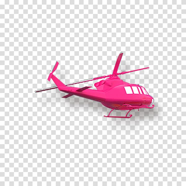 Helicopter Airplane Aircraft Red, Pink helicopter transparent background PNG clipart