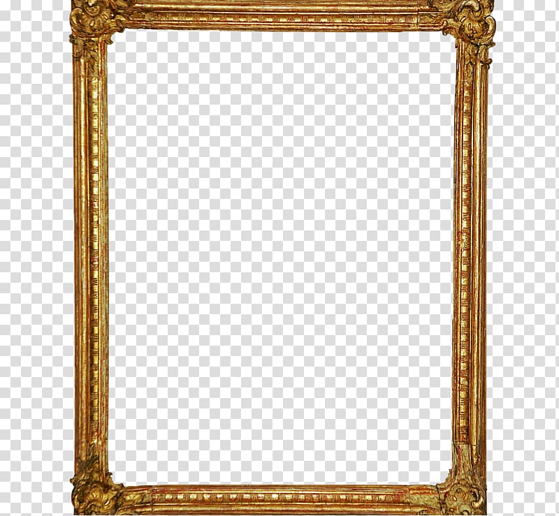 Frames Mirror Glass Gold, mirror transparent background PNG clipart