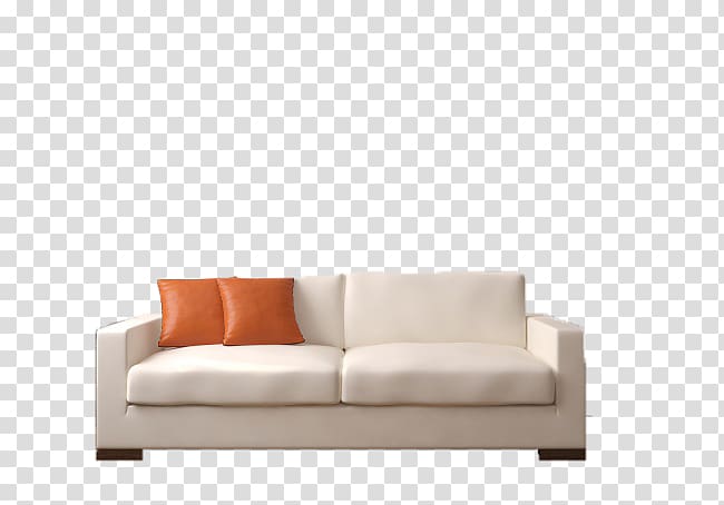 Couch White Pillow Sofa bed, White sofa and pillows transparent background PNG clipart