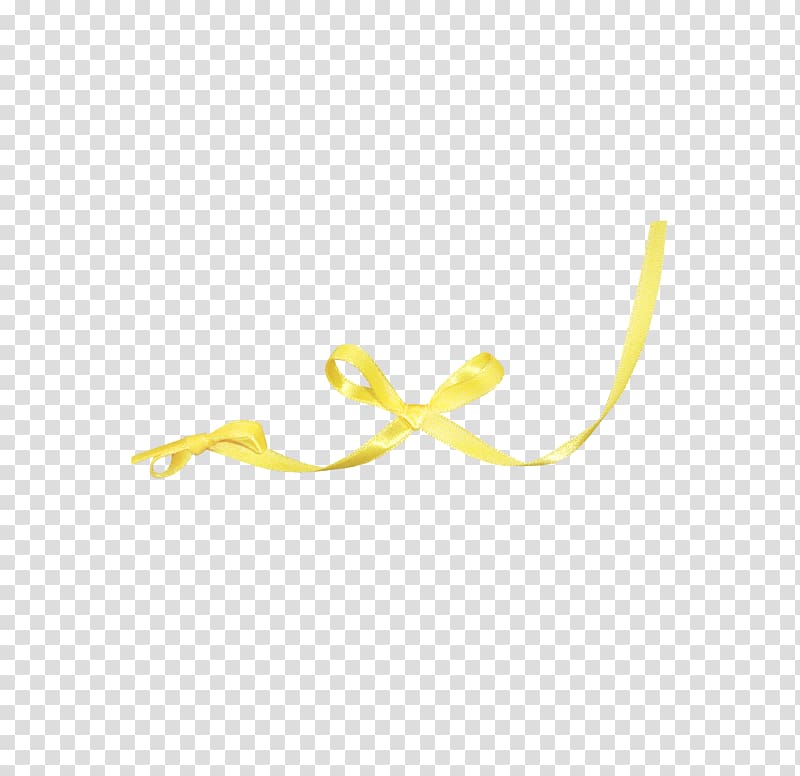Yellow ribbon, Yellow ribbon bow transparent background PNG clipart