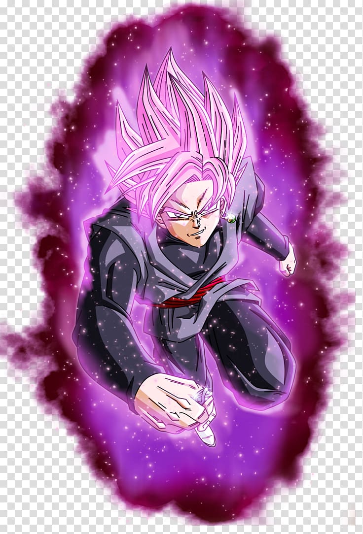 Goku Black Super Saiyan Dragon Ball, black aura transparent background PNG clipart