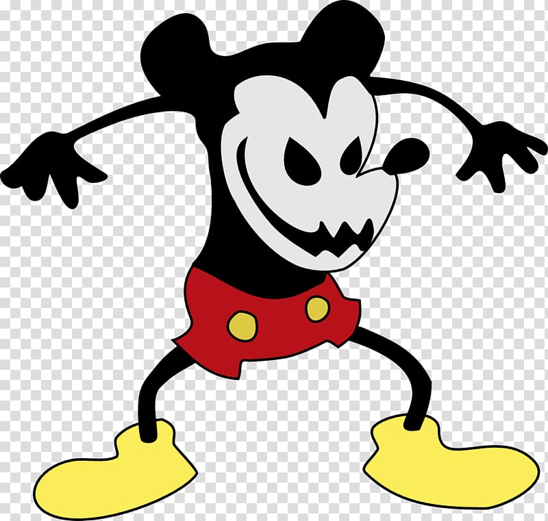Mickey Mouse Minnie Mouse Goofy Oswald the Lucky Rabbit Drawing, Evil transparent background PNG clipart