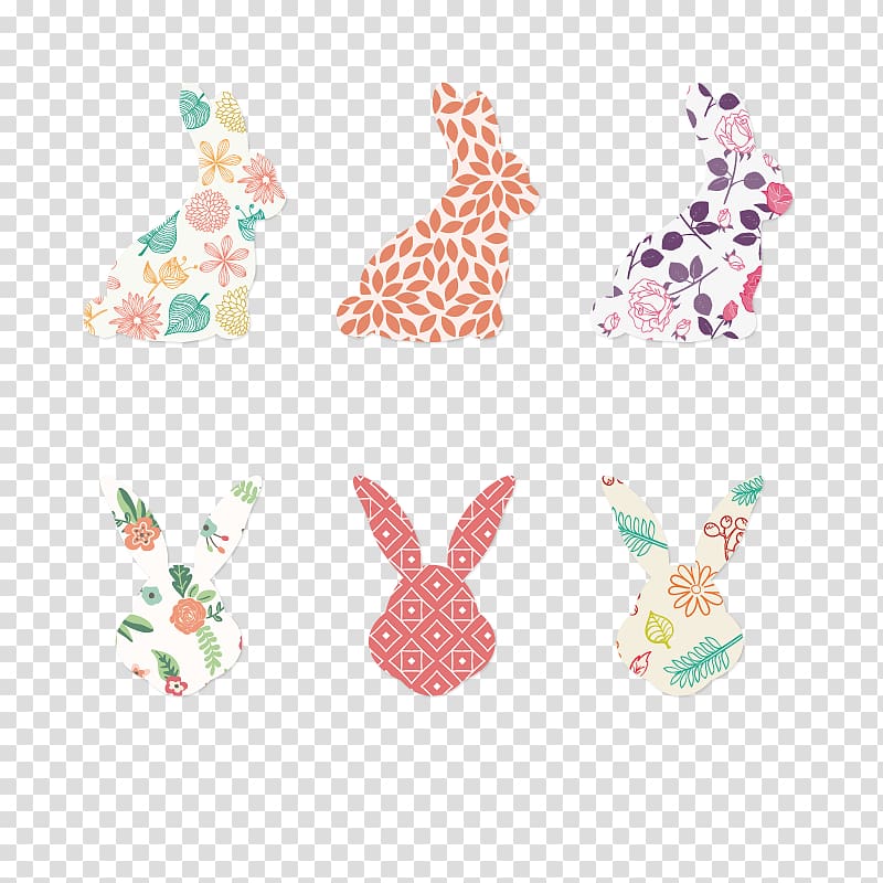 Easter Bunny Domestic rabbit Icon, rabbit back transparent background PNG clipart