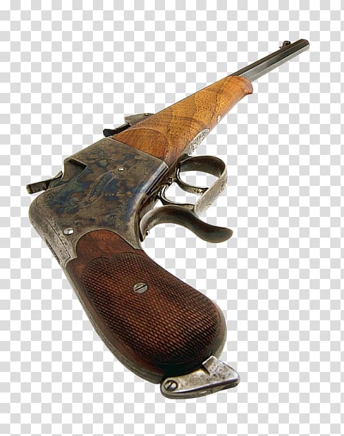 Weapon Antique firearms Revolver, hand gun transparent background PNG clipart