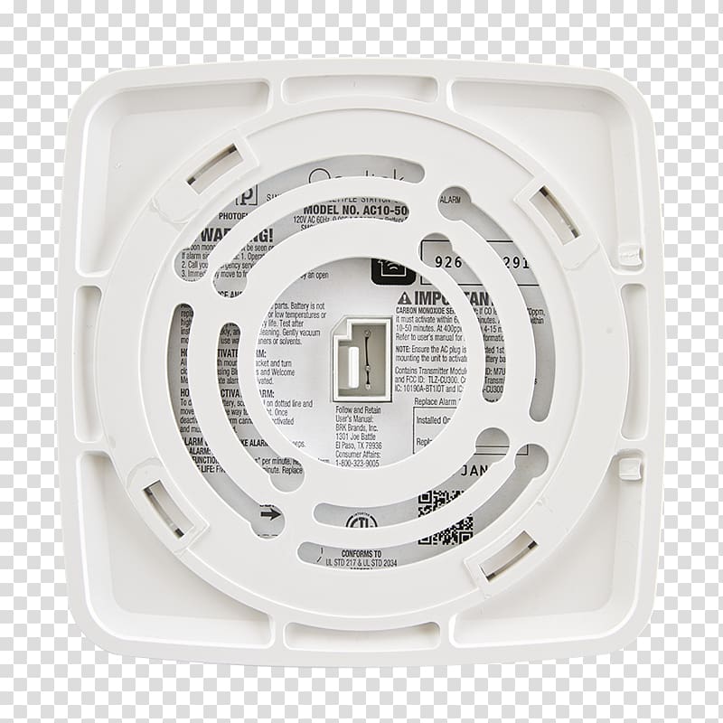 Smoke detector Carbon monoxide detector First Alert, Corporate Identity Kit transparent background PNG clipart